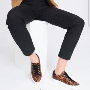 Rag & Bone Army Low Sneakers in Golden Brown Snakeskin Italian Leather Shoes